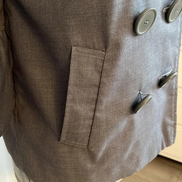 KENSIE Cropped Jacket Puff Sleeve and Frill Collar, Size 4 - Picture 4 of 11